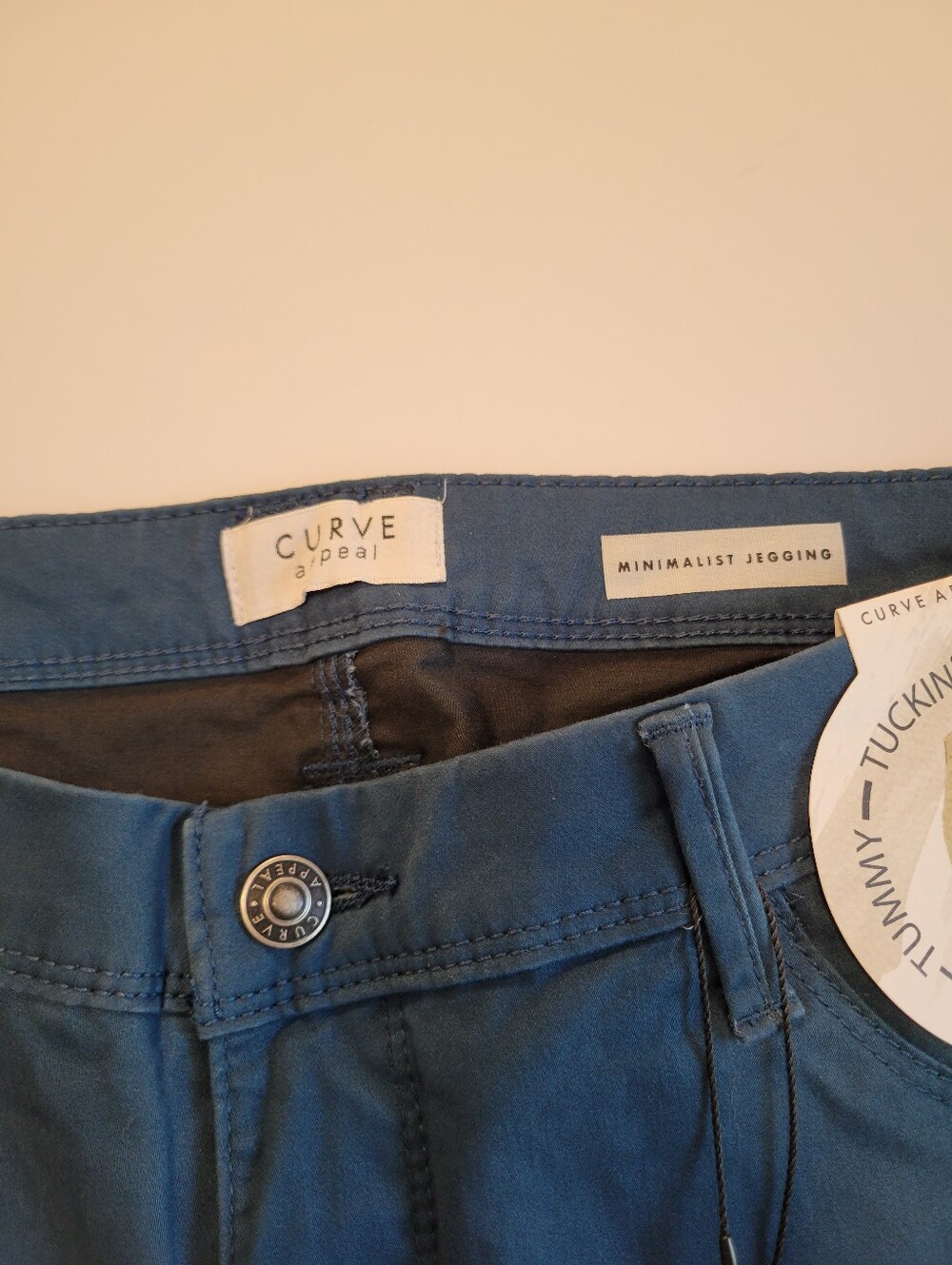 🍁Curve Appeal Minimalist Jegging Blue 12/31 NWT Tummy Tucking Technology - Picture 3 of 11